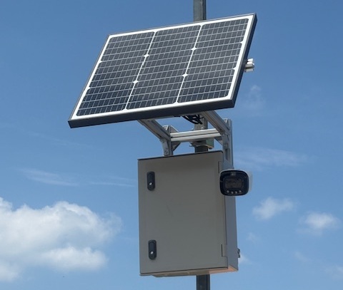 ソーラーAI監視カメラ設置例